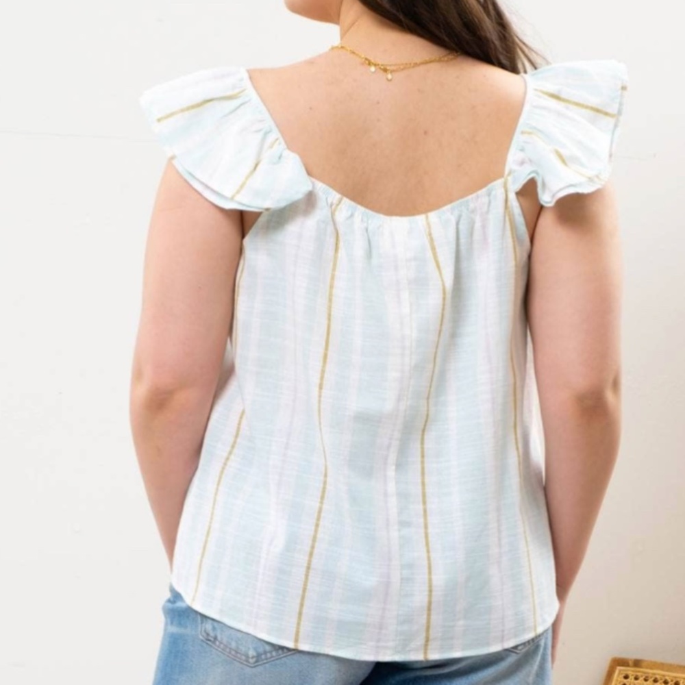 Plus Striped Top - Picture 2 of 2